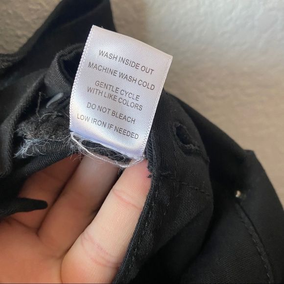 Vella Jean Black Denim Skinny Overalls Sz 1X - Picture 6 of 8